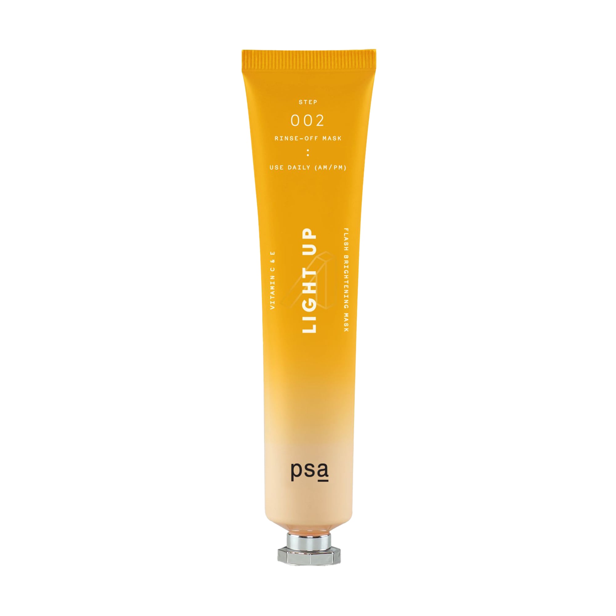 Освітлювальна маска для обличчя PSA Light Up Vitamin C &amp; E Flash Brightening Mask з вітамінами C та E, 50 мл